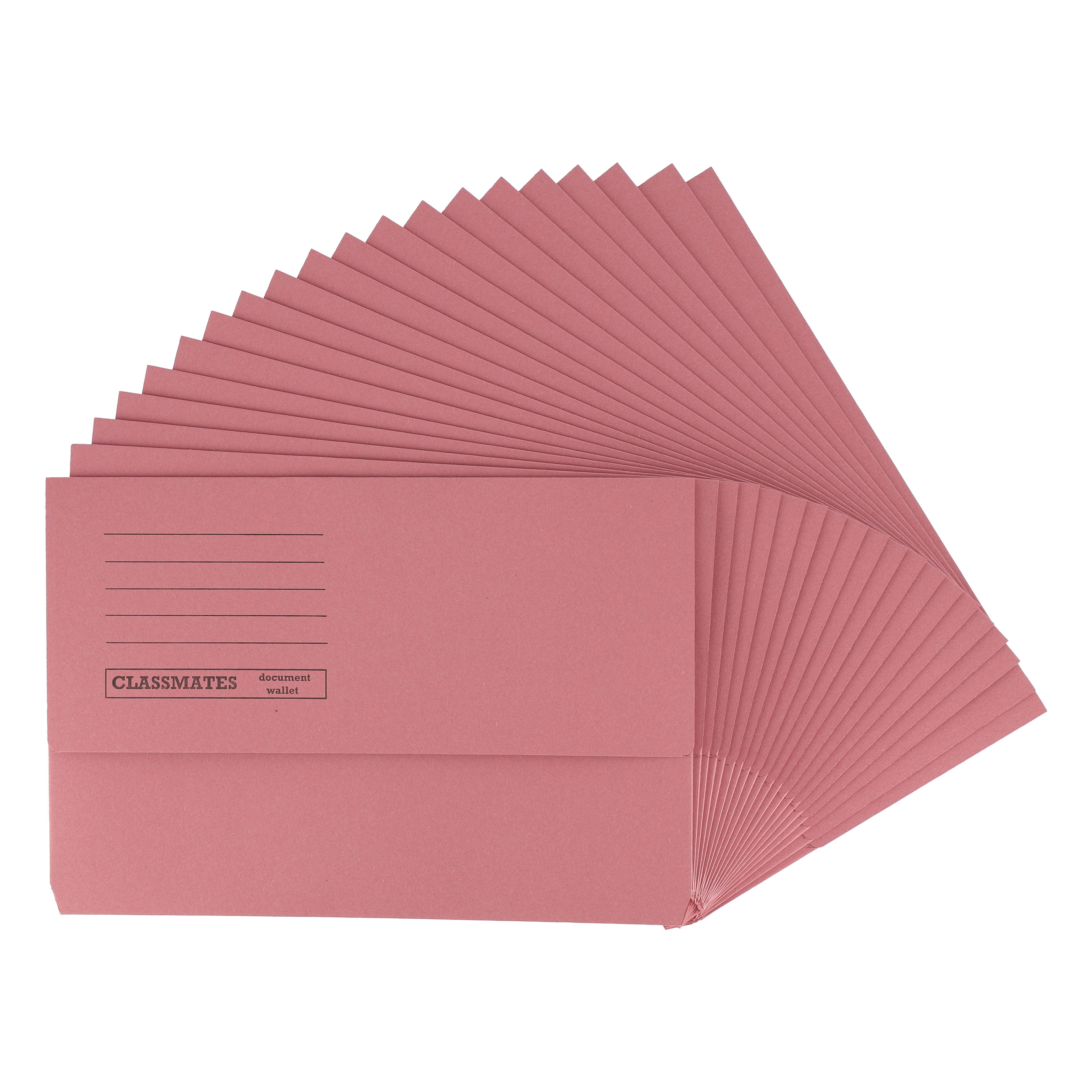 Classmates Document Wallets Pink